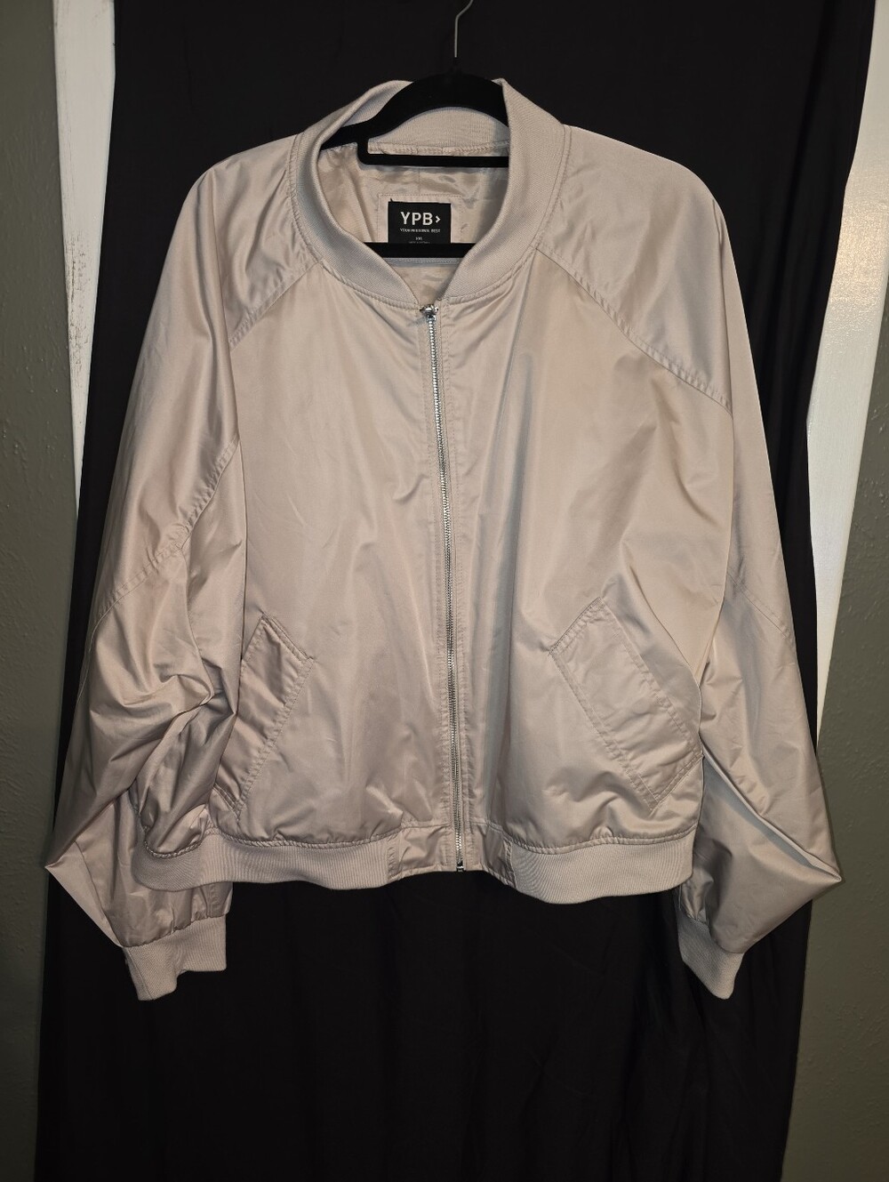 YPB by Abercrombie & Fitch Satin  Bomber Jacket